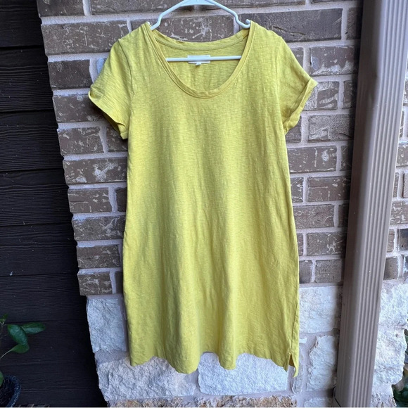 Lou & Grey for Loft Yellow T Shirt Dress, size Small - Picture 2 of 8
